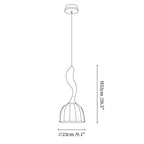 Elowen Twisted Wood Pendant Light