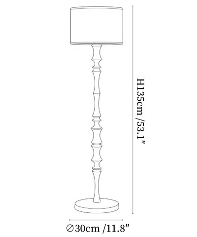 Elowen Wood Floor Lamp