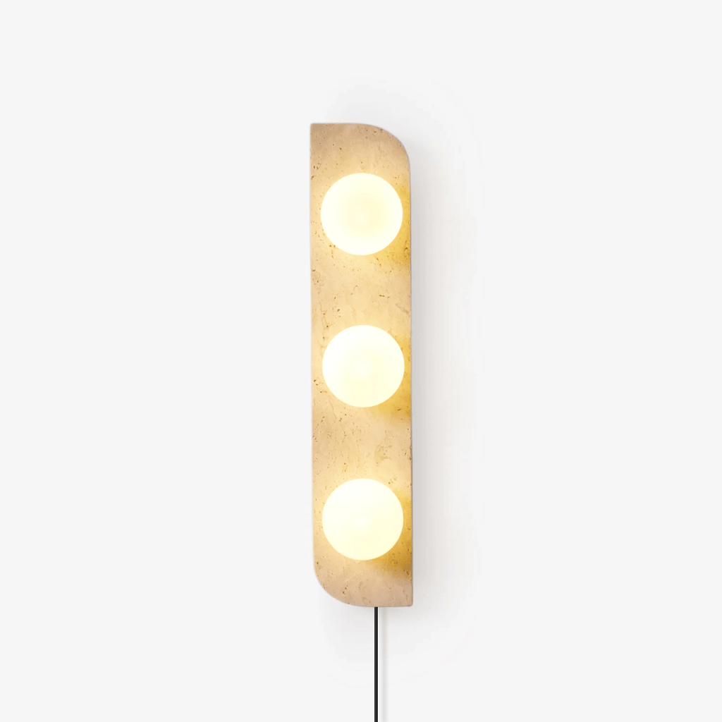 Elysian Travertine Plug - in Wall Light