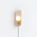 Elysian Travertine Plug - in Wall Light