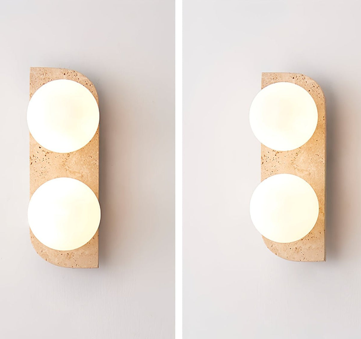 Elysian Travertine Wall Light