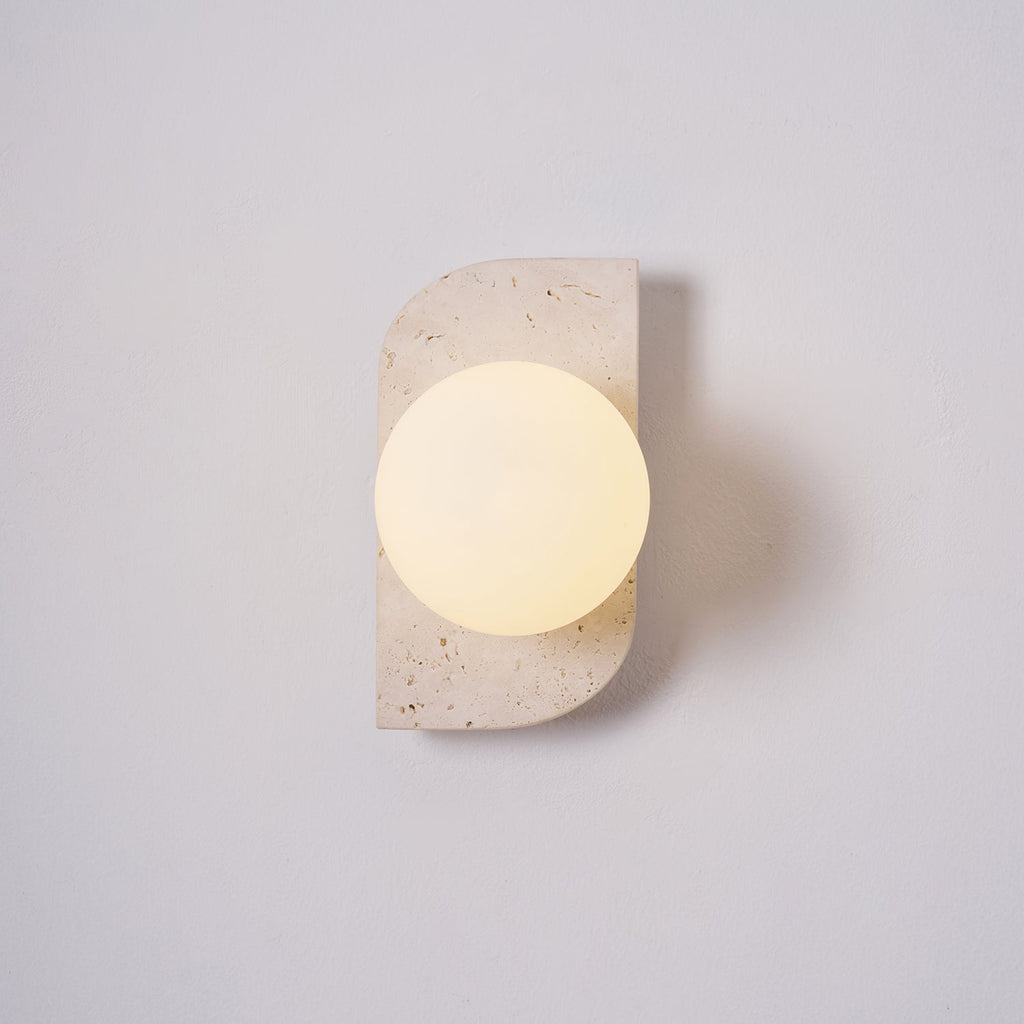 Elysian Travertine Plug - in Wall Light