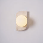Elysian Travertine Plug - in Wall Light