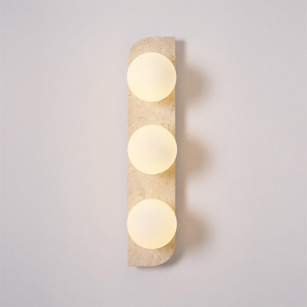 Elysian Travertine Plug - in Wall Light