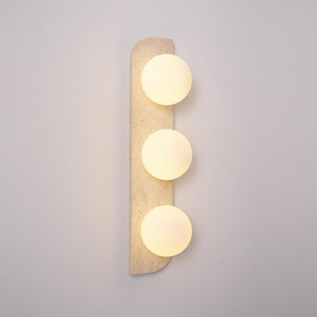 Elysian Travertine Plug - in Wall Light