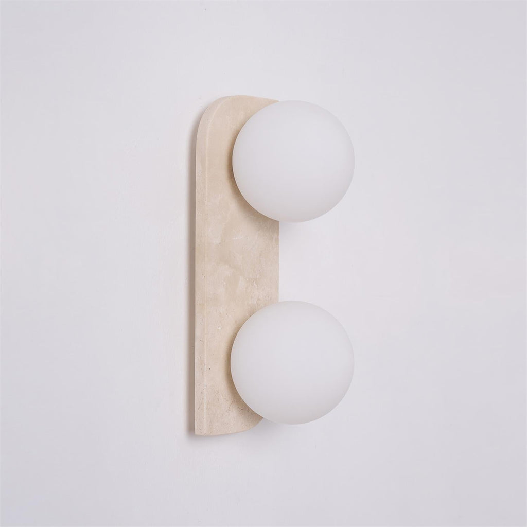 Elysian Travertine Plug - in Wall Light