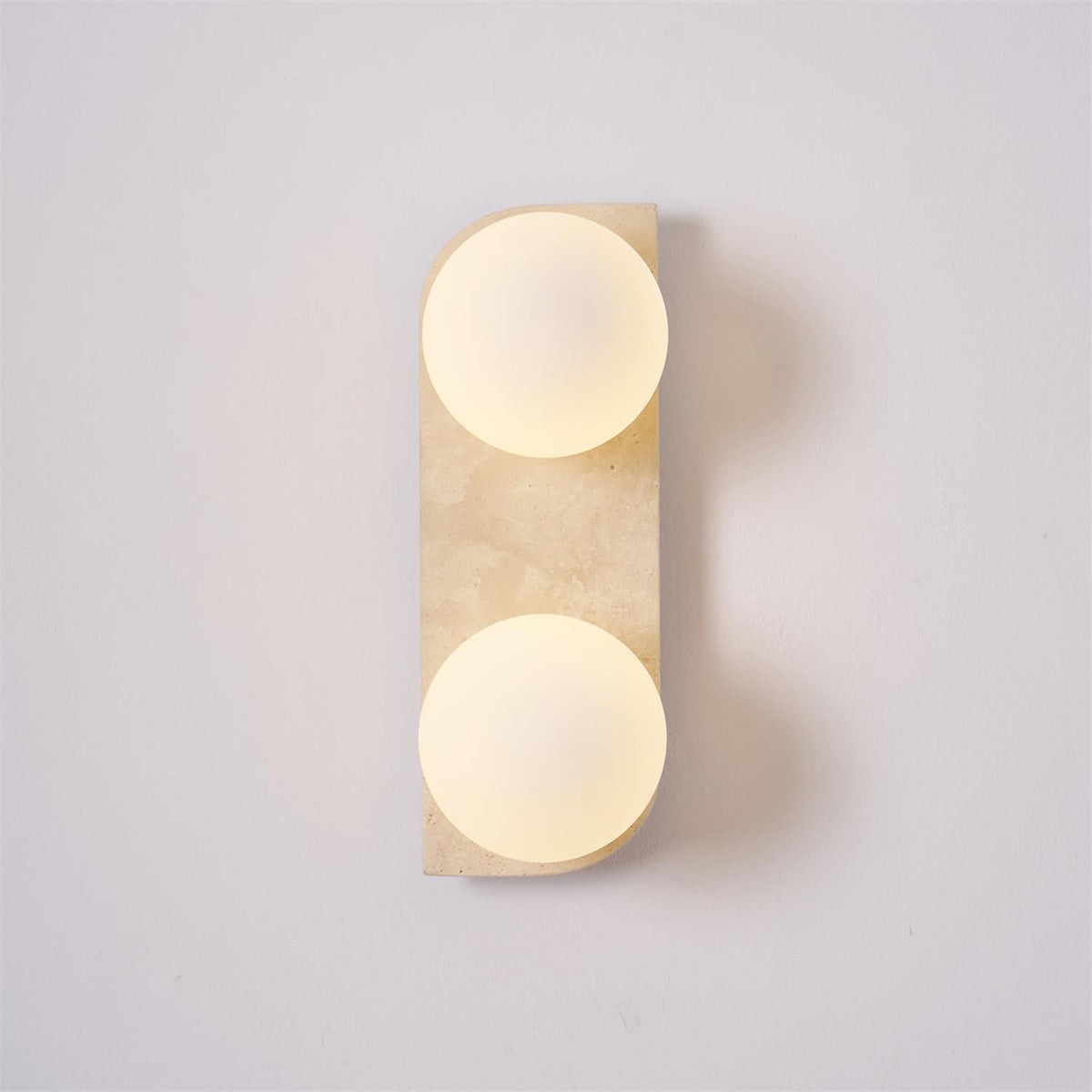 Elysian Travertine Plug - in Wall Light
