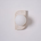 Elysian Travertine Plug - in Wall Light