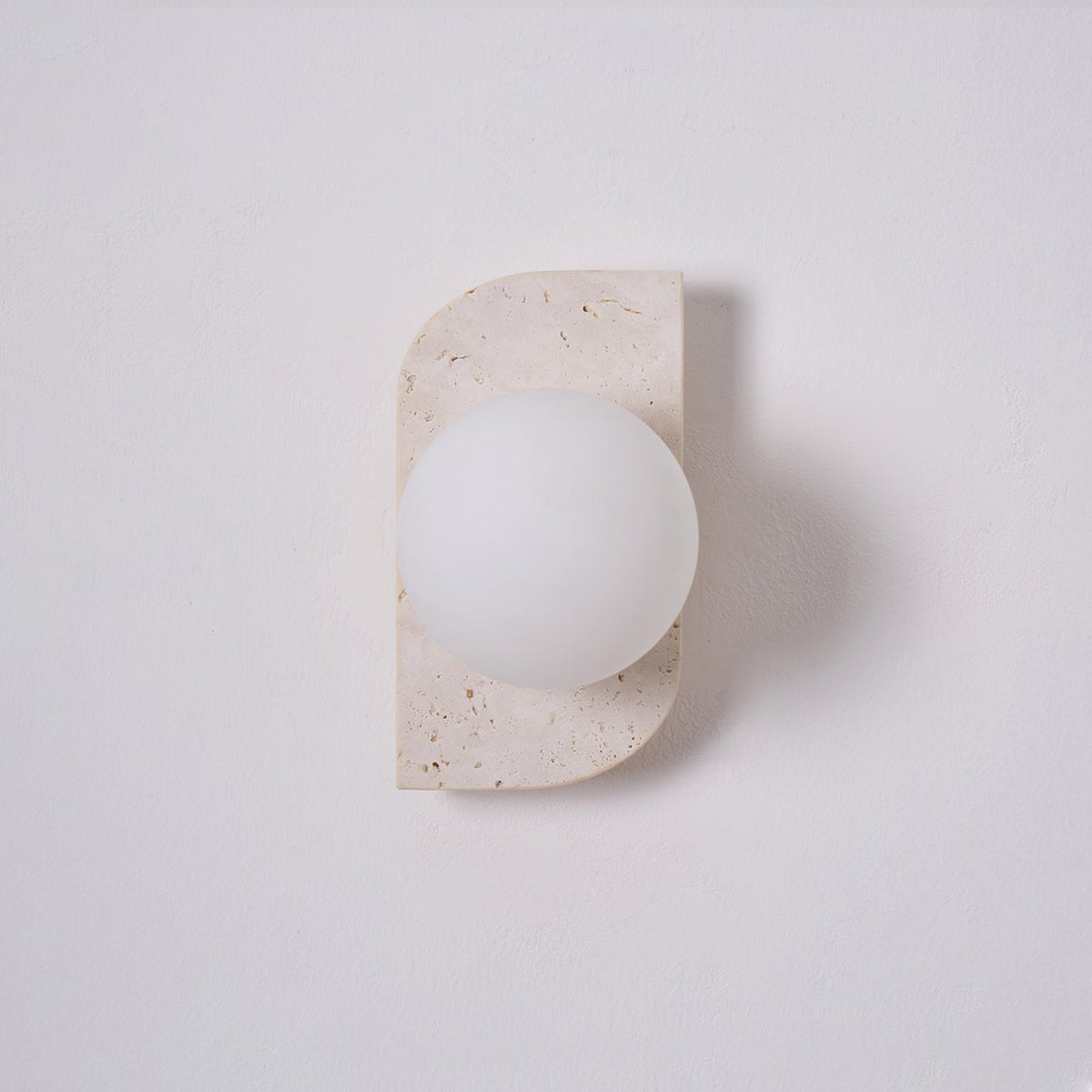 Elysian Travertine Plug - in Wall Light
