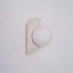 Elysian Travertine Plug - in Wall Light