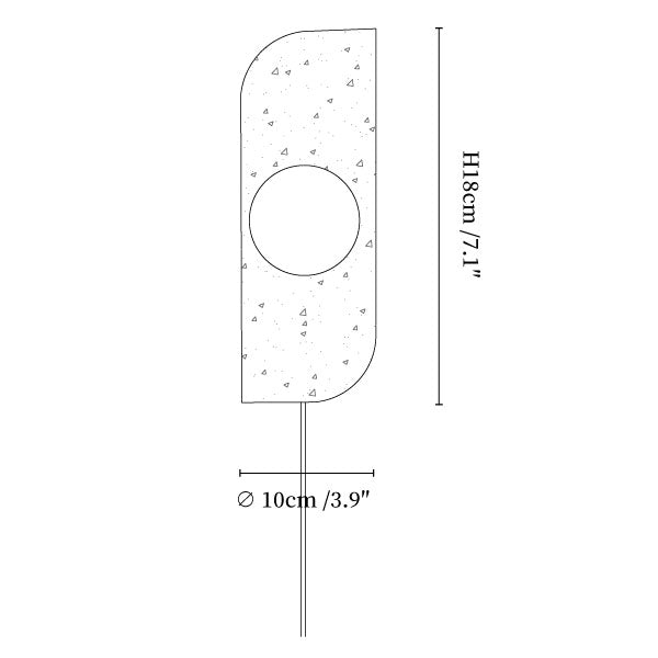 Elysian Travertine Plug-in Wall Light