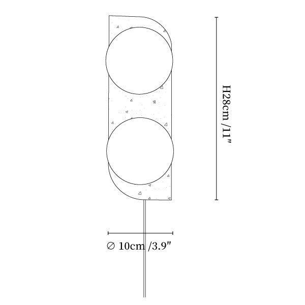 Elysian Travertine Plug-in Wall Light