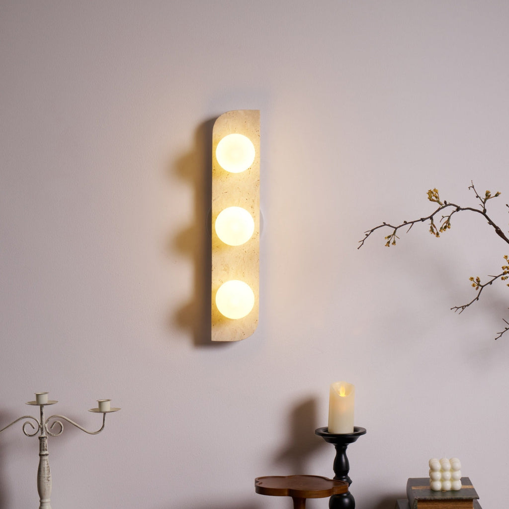 Elysian Travertine Wall Light