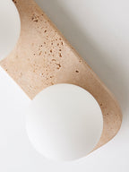 Elysian Travertine Wall Light