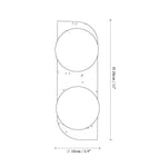 Elysian Travertine Wall Light