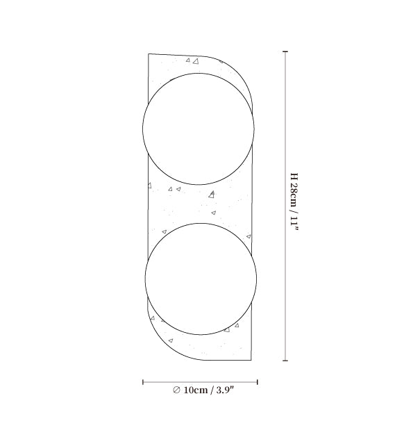 Elysian Travertine Wall Light