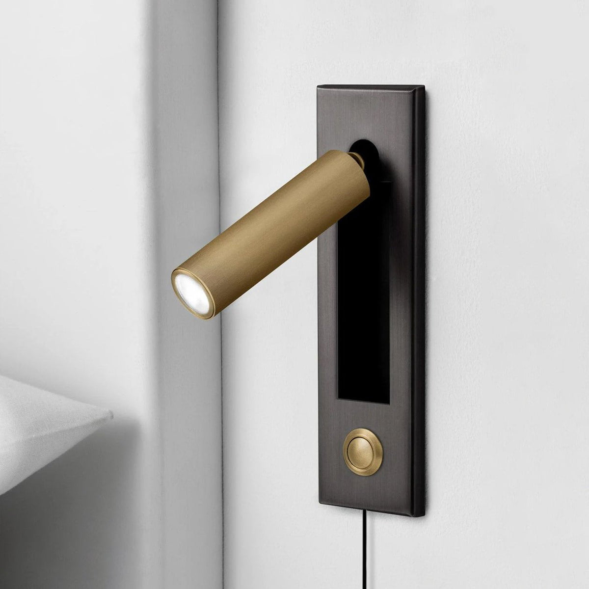 Embedded Bedside Plug - in Sconce