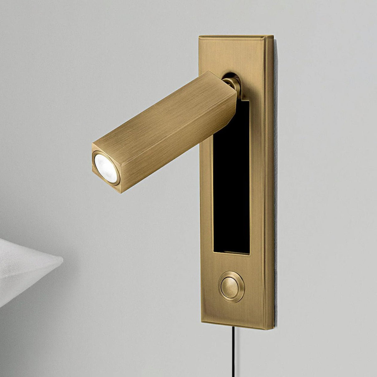 Embedded Bedside Plug - in Sconce