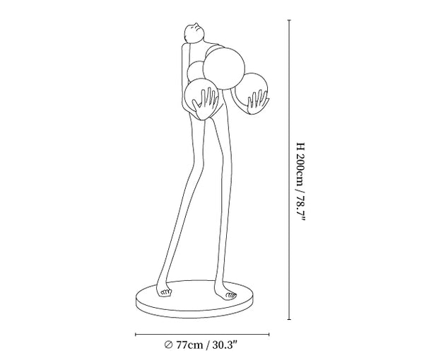 Embrace Sculpture Floor Lamp