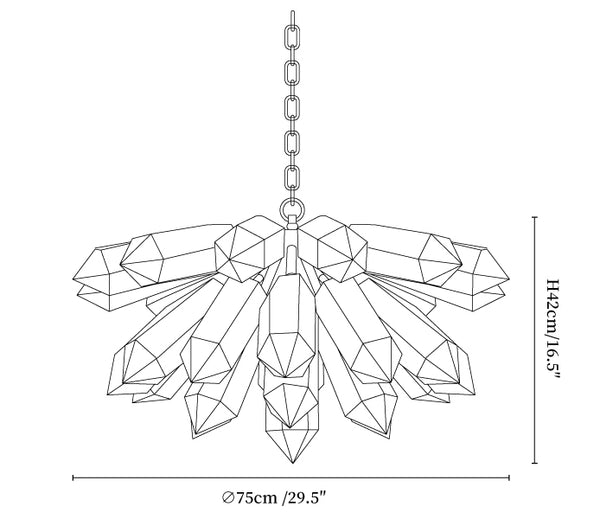 Emerald Crystal Chandelier