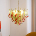Emerald Flame Murano Glass Chandelier