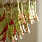 Emerald Flame Murano Glass Chandelier