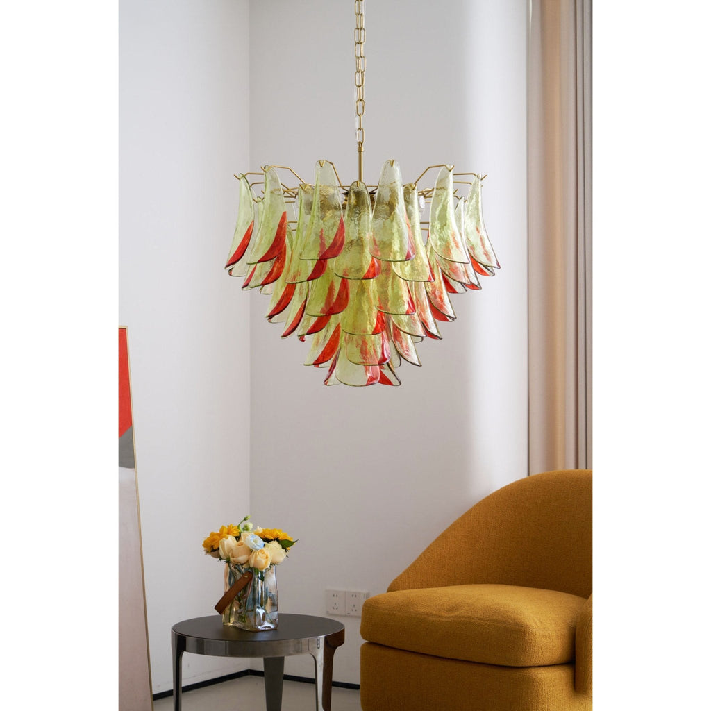 Emerald Flame Murano Glass Chandelier