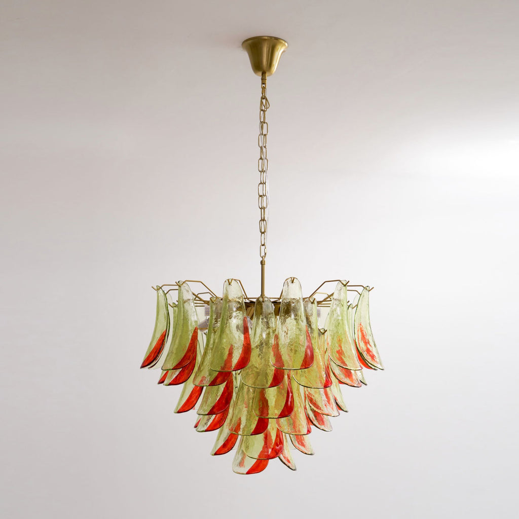 Emerald Flame Murano Glass Chandelier