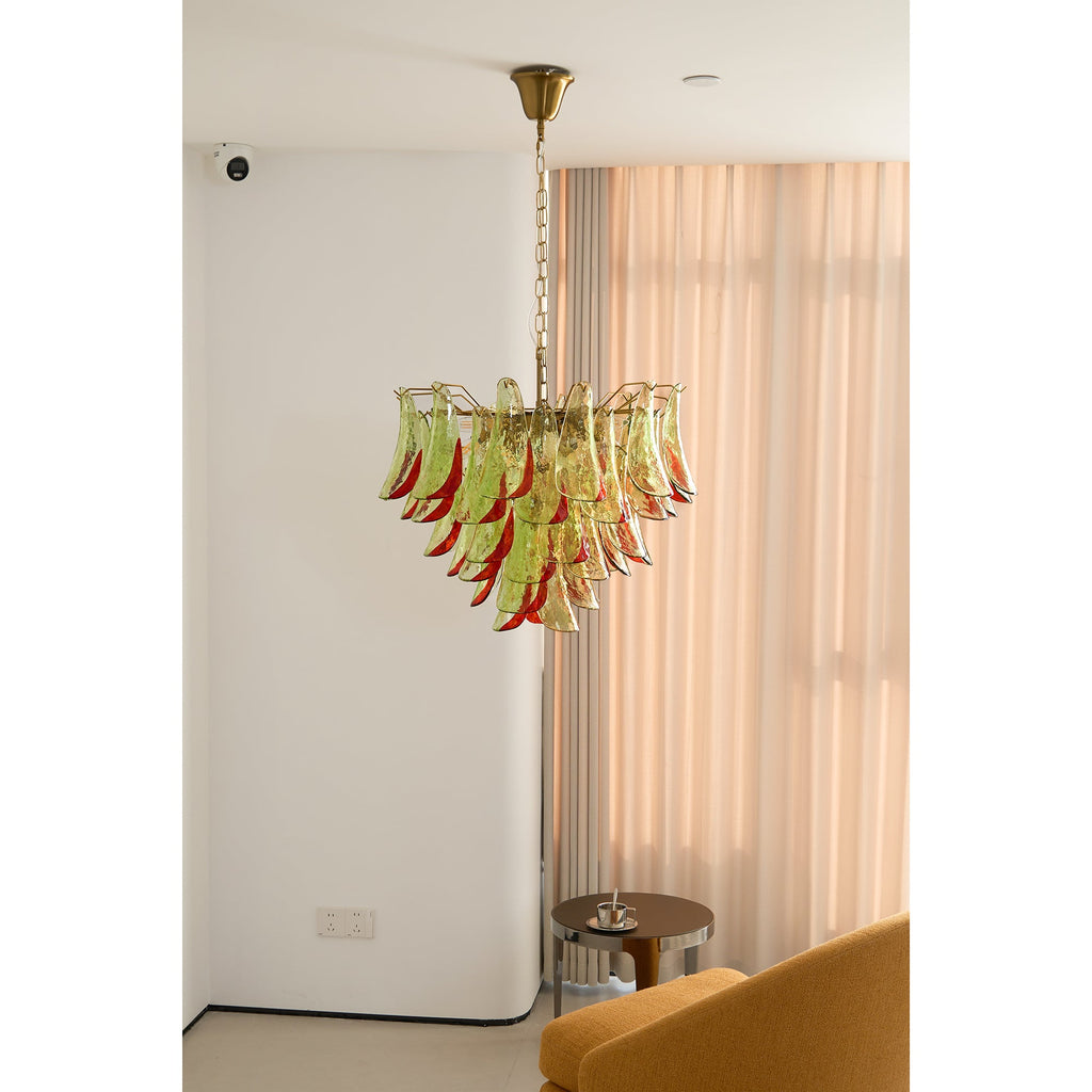 Emerald Flame Murano Glass Chandelier