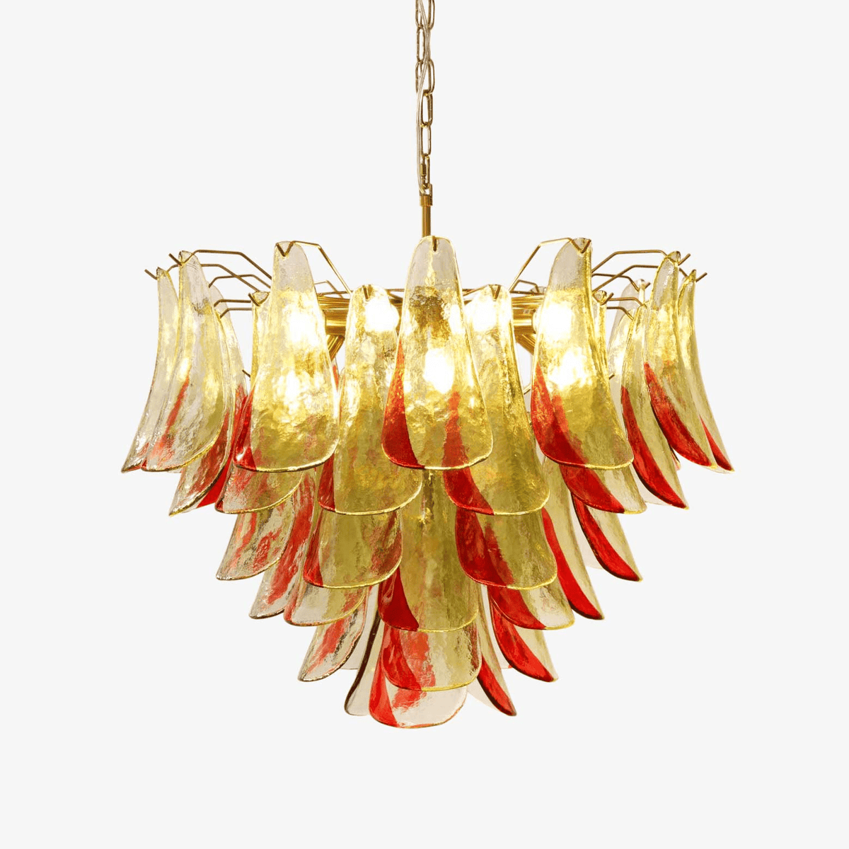 Emerald Flame Murano Glass Chandelier