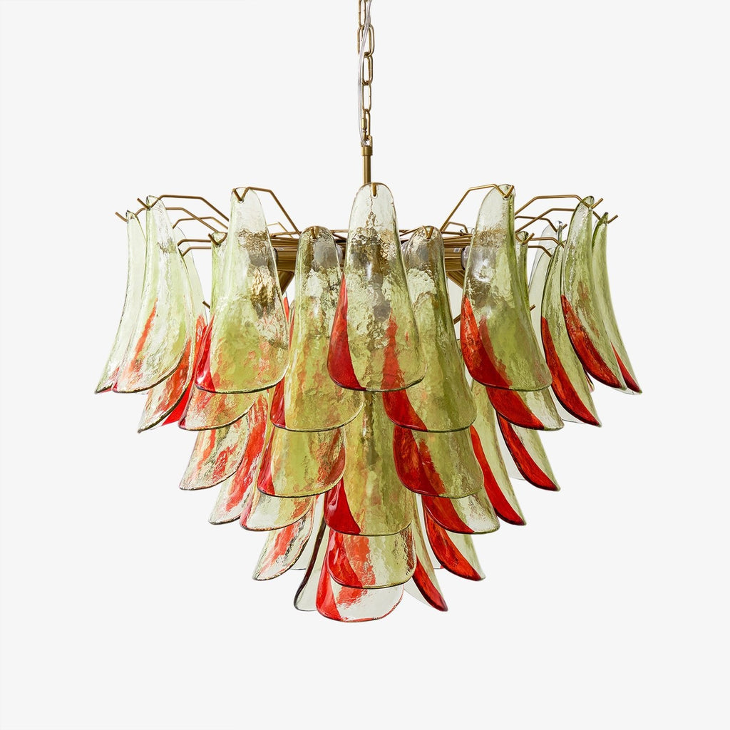 Emerald Flame Murano Glass Chandelier