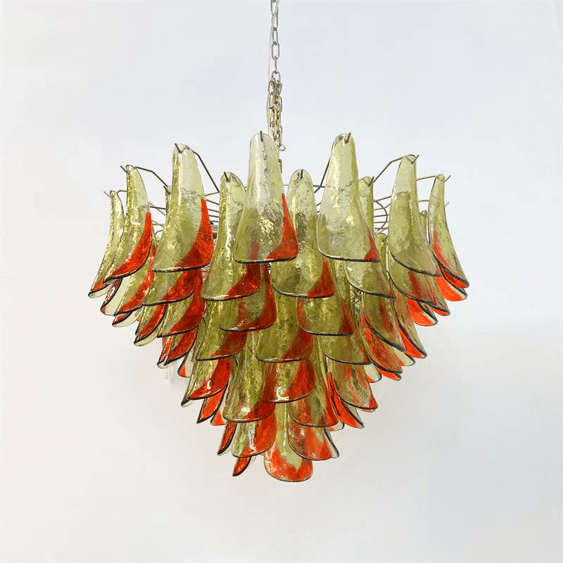 Emerald Flame Murano Glass Chandelier