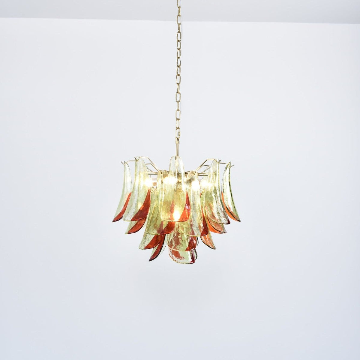 Emerald Flame Murano Glass Chandelier