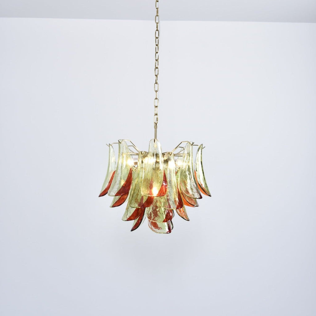 Emerald Flame Murano Glass Chandelier