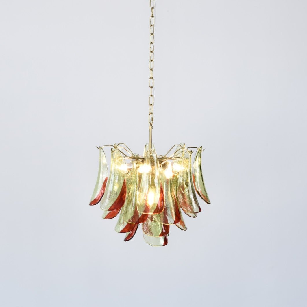 Emerald Flame Murano Glass Chandelier