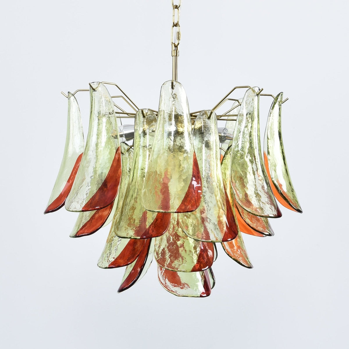 Emerald Flame Murano Glass Chandelier