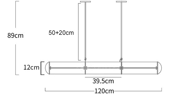 Cylindrical Endless Pendant Light