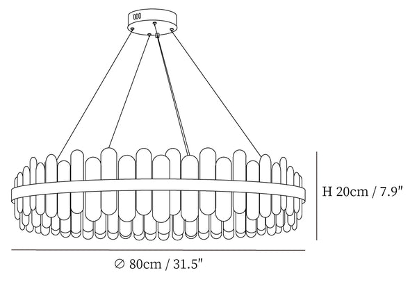 Enos Crystal Chandelier