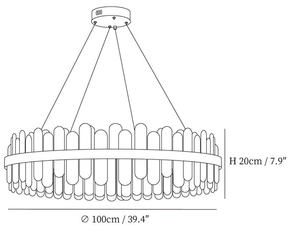 Enos Crystal Chandelier