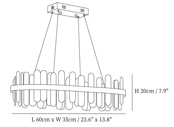 Enos Crystal Chandelier