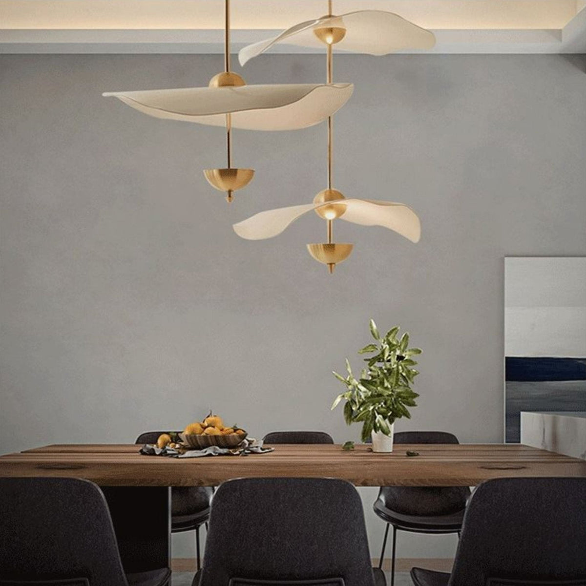 Envolee Double Biscuit Pendant Light