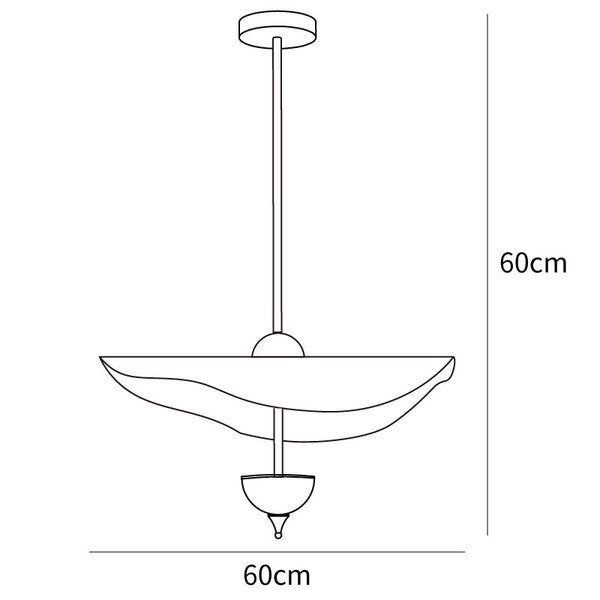 Envolee Double Biscuit Pendant Light