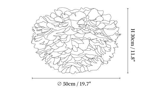 Feathered Ceiling Lamp