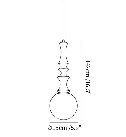 Eryndor Globe Pendant Lamp