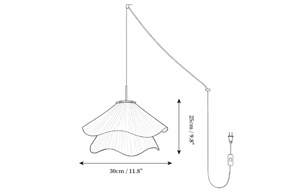 Ethereal Bloom Plug-in Pendant Light