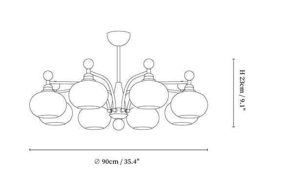 Ethereal Orbit Chandelier