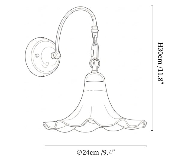 Ethereal Petal Wall Sconce
