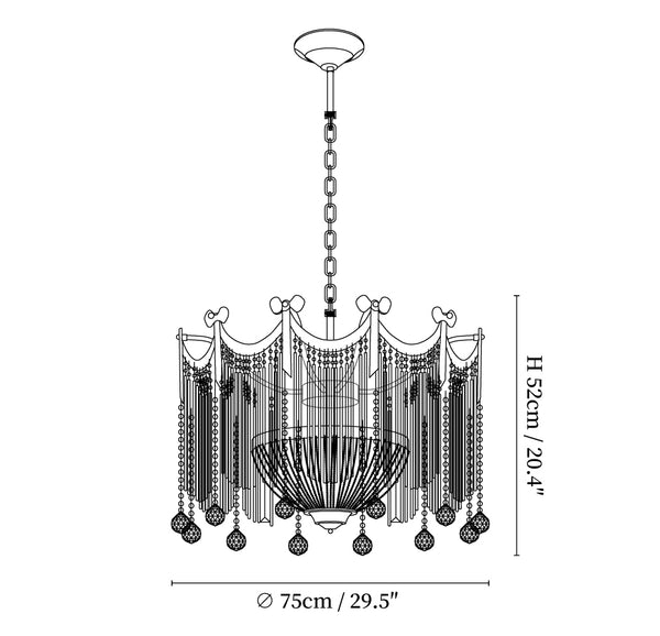 Evangeline Crystal Chandelier