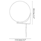 Evelyn Orb Plug-in Wall Lamp