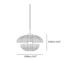 Fabric Art Hanging Lamp